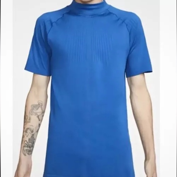 Men’s Nike Matthew M Williams MMW NRG Dri-Fit Top Blue Stretch DD9436-409 NEW